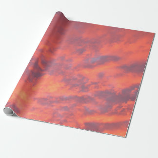 Regalo Papel de embalaje de la puesta del sol del