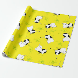Regalo Papel de embalaje de la vaca loca
