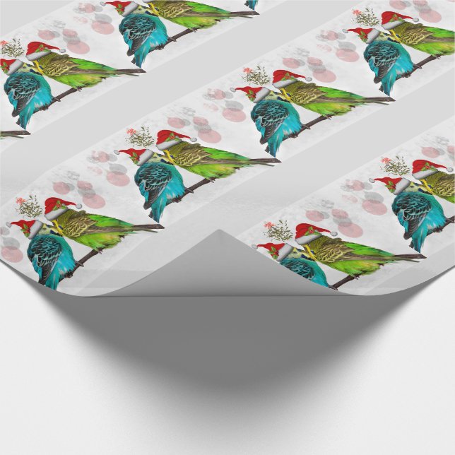 Regalo Papel de embalaje de las abrazos del navidad (Esquina)