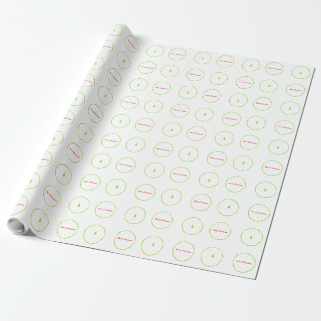 Regalo Papel de embalaje de las Felices Navidad (Desenrollado)