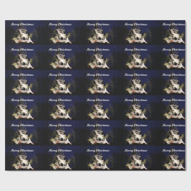 Regalo Papel de embalaje de las Felices Navidad (Superficie plana)