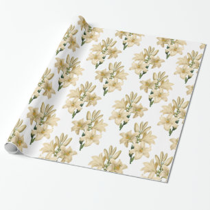 Regalo Papel de embalaje de las flores del vintage 1