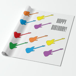 Regalo Papel de embalaje de las "guitarras"