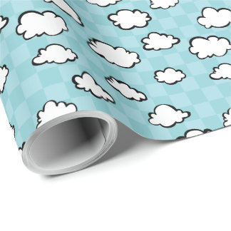 Regalo Papel de embalaje de las nubes del tablero de