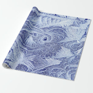 Regalo Papel de embalaje de lino helado, 30" x 15'