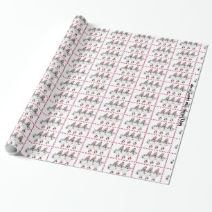 Regalo Papel de embalaje de los beagles de Santa