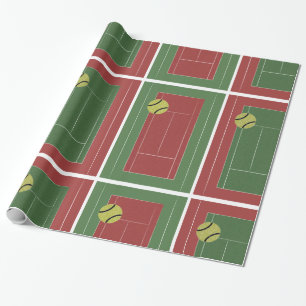 Regalo Papel de embalaje de los campos de tenis