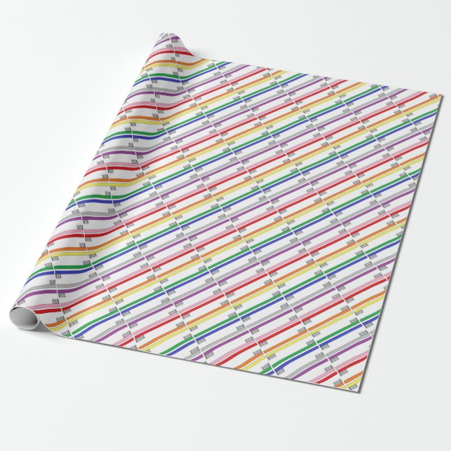 Regalo Papel de embalaje de los cepillos de dientes del (Desenrollado)