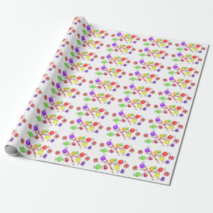 Regalo Papel de embalaje de los ciruelos del azúcar