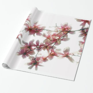 Regalo Papel de embalaje de los flores de la magnolia