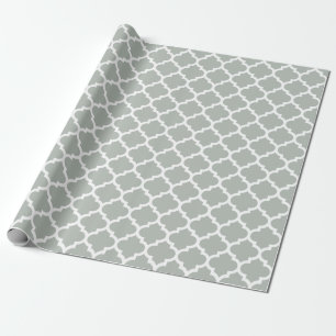 Regalo Papel de embalaje de los gris plateados de
