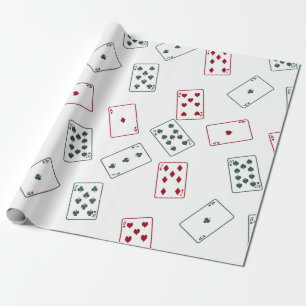 Regalo Papel de embalaje de los naipes