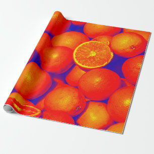 Regalo Papel de embalaje de los naranjas