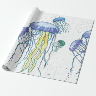 Regalo Papel de embalaje de los pescados de jalea de la