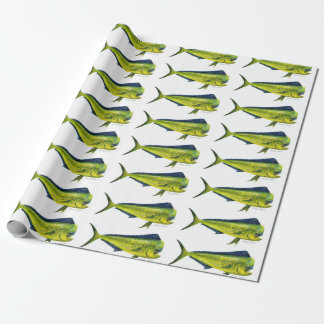 Regalo Papel de embalaje de los pescados de Mahi Mahi