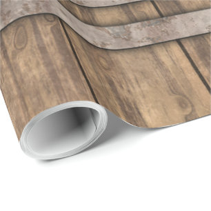 Regalo Papel de embalaje de madera del arte 1 del barril