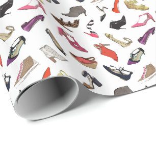 Regalo Papel de embalaje de moda de los zapatos