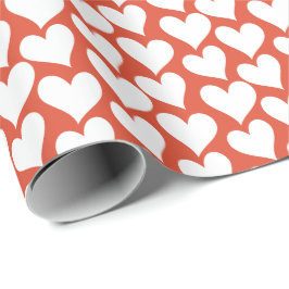 Regalo Papel de embalaje de muchos corazones