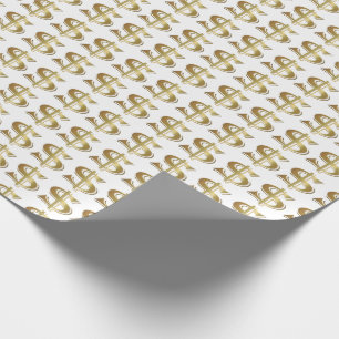 Regalo Papel de embalaje de oro del Rótulo de dólar