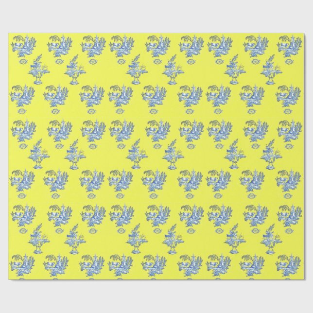 Regalo Papel de embalaje de Toile de Jouy (Superficie plana)