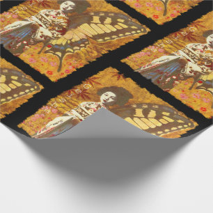 Regalo Papel de embalaje decorativo del geisha del