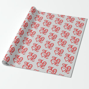 Regalo Papel de embalaje del amor