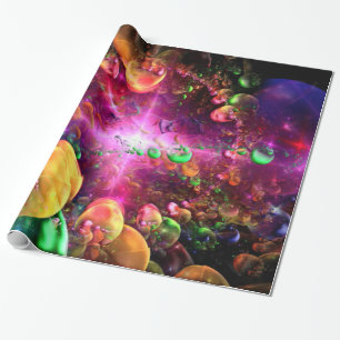Regalo Papel de embalaje del arte 45 del fractal