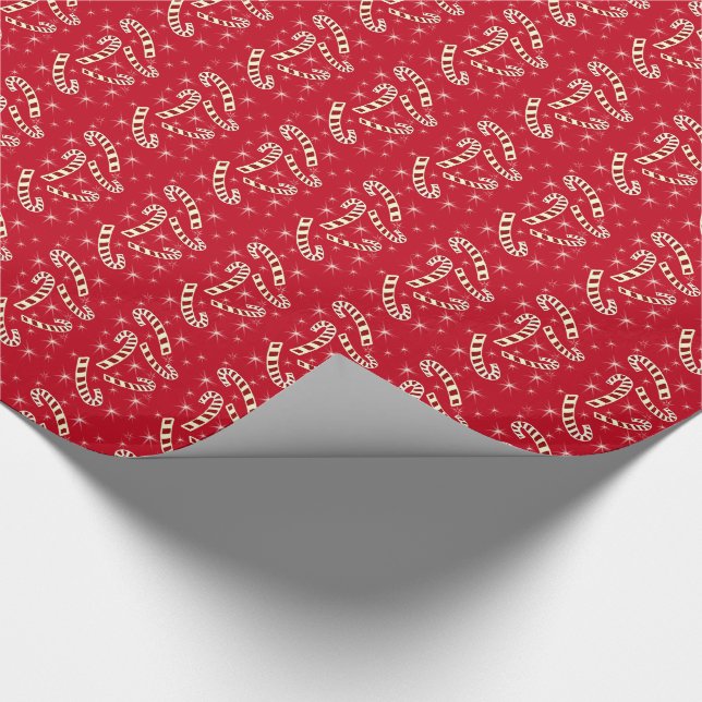 Regalo Papel de embalaje del bastón de caramelo (Esquina)