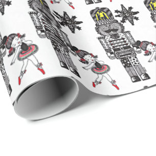 Regalo Papel de embalaje del cascanueces