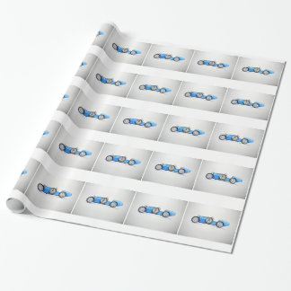 Regalo Papel de embalaje del coche de carreras del