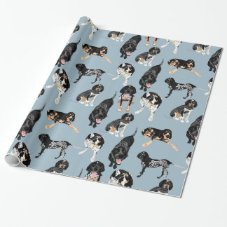 Regalo Papel de embalaje del Coonhound de Bluetick
