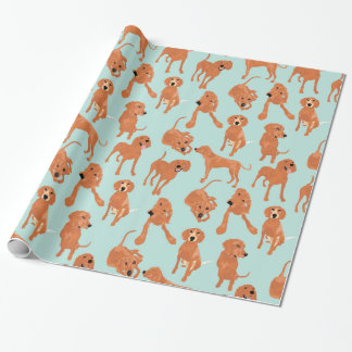 Regalo Papel de embalaje del Coonhound de Redbone
