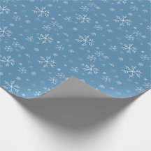 Papel de embalaje del copo de nieve de la tiza