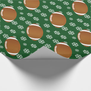 Regalo Papel de embalaje del copo de nieve del fútbol