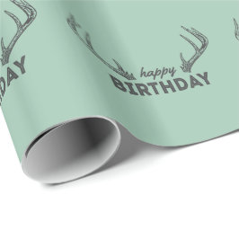Regalo Papel de embalaje del cumpleaños de la caza para