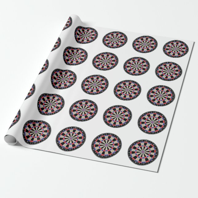 Regalo Papel de embalaje del Dartboard (Desenrollado)