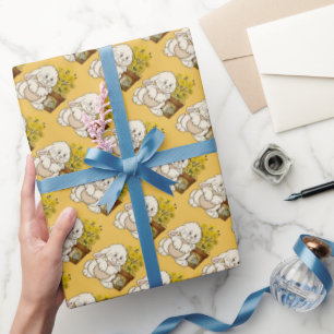 Regalo Papel de embalaje del día de fiesta del conejito