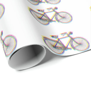 Regalo Papel de embalaje del diseño de la bicicleta