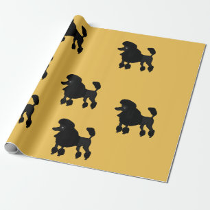 Regalo Papel de embalaje del diseño del caniche