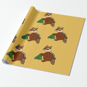 Regalo Papel de embalaje del diseño del Chipmunk