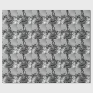 Regalo Papel de embalaje del diseño del tren del vapor