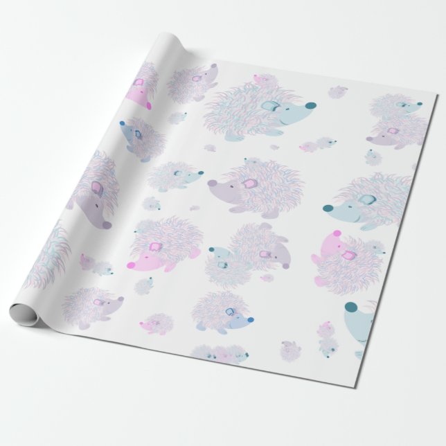 Regalo Papel de embalaje del erizo (Desenrollado)