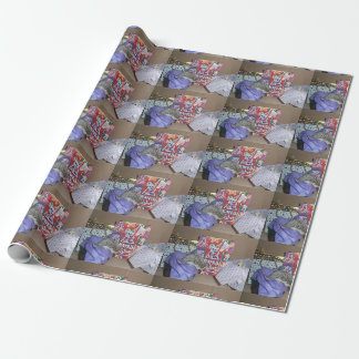 Regalo Papel de embalaje del erizo del navidad