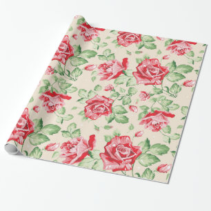 Regalo Papel de embalaje del estampado de flores del