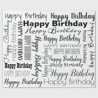 Regalo Papel de embalaje del feliz cumpleaños