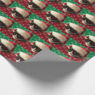 Regalo Papel de embalaje del gato de Papá Noel