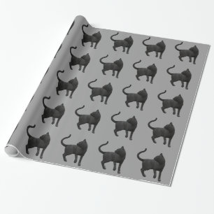 Regalo Papel de embalaje del gato negro