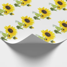 Papel de embalaje del girasol