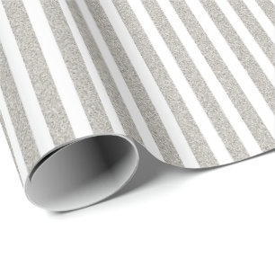 Regalo Papel de embalaje del gris de plata