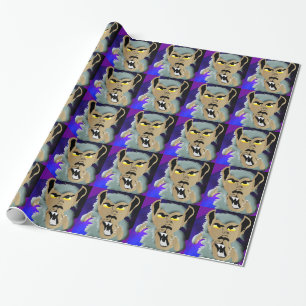 Regalo Papel de embalaje del hombre lobo